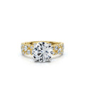 Solid Gold Round Shape Lab Grown Diamond Ring (04DE0B)