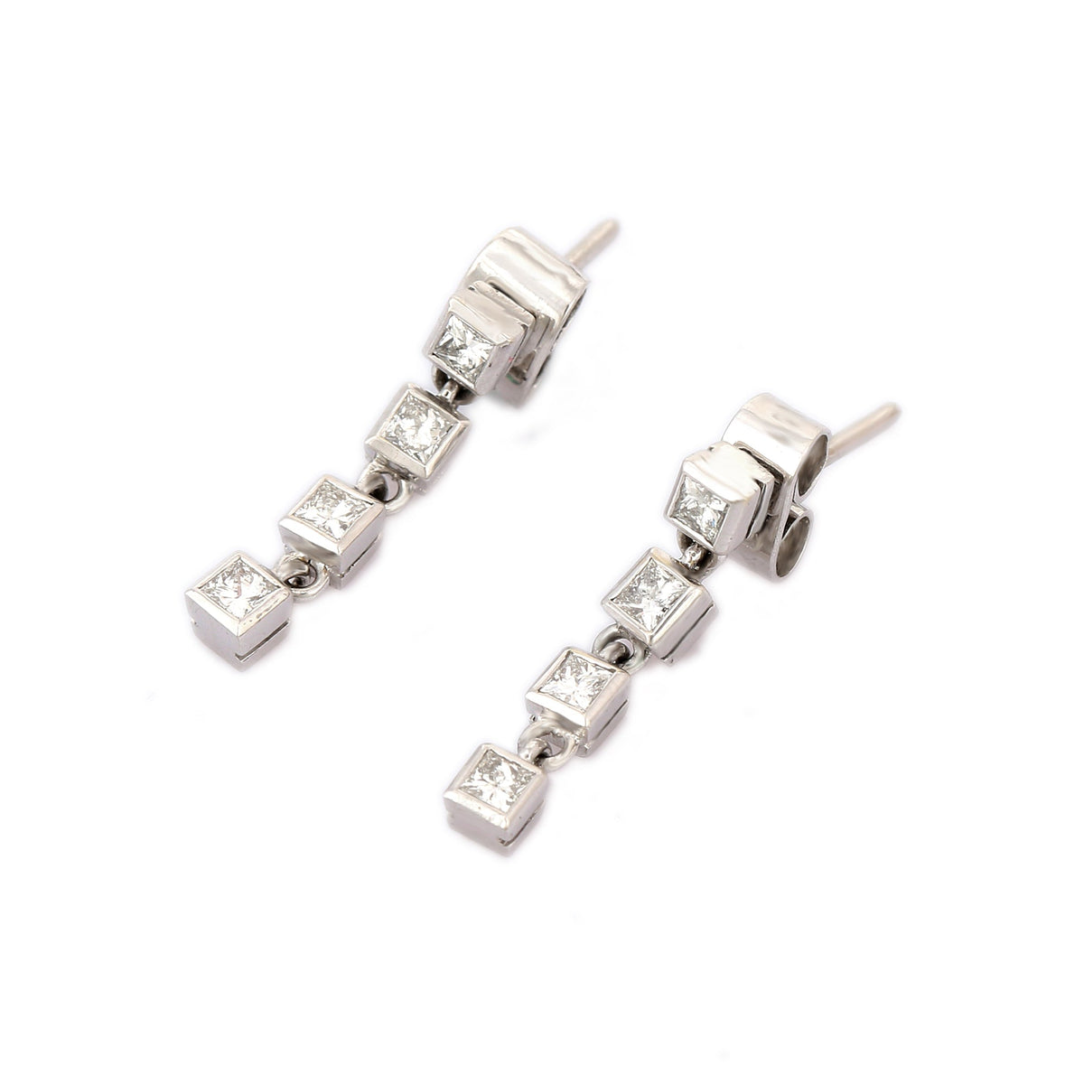 Solid Gold Dangle Earring