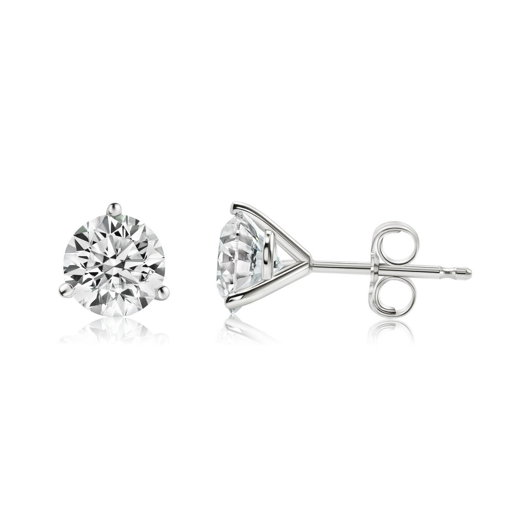 Solid Gold Lab Grown Diamond Stud Earrings