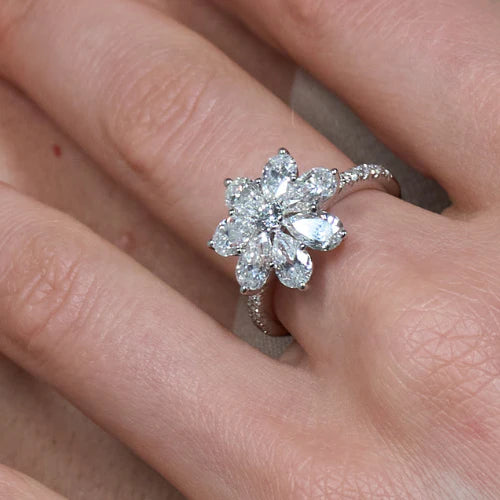 Solid Gold Lab Grown Diamond Cosmos Ring