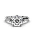 Solid Gold Solitaire Engagement Ring