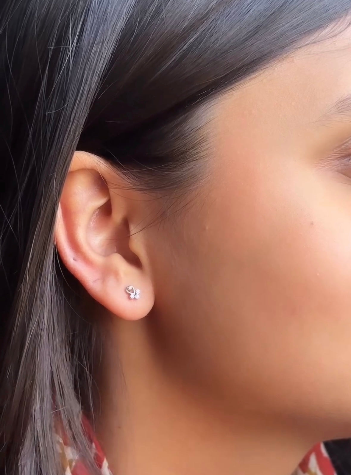 Solid Gold Diamond Earrings for women (99317F)