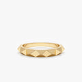 Solid Gold Spiky Ring