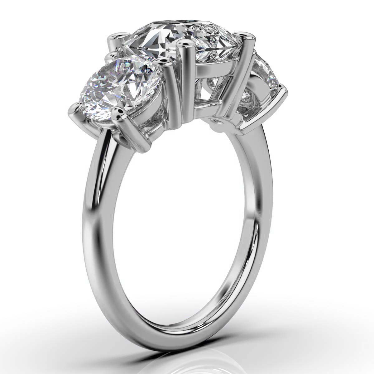 14K Solid Gold 2 CT Lab Grown Diamond Ring (08DE68)
