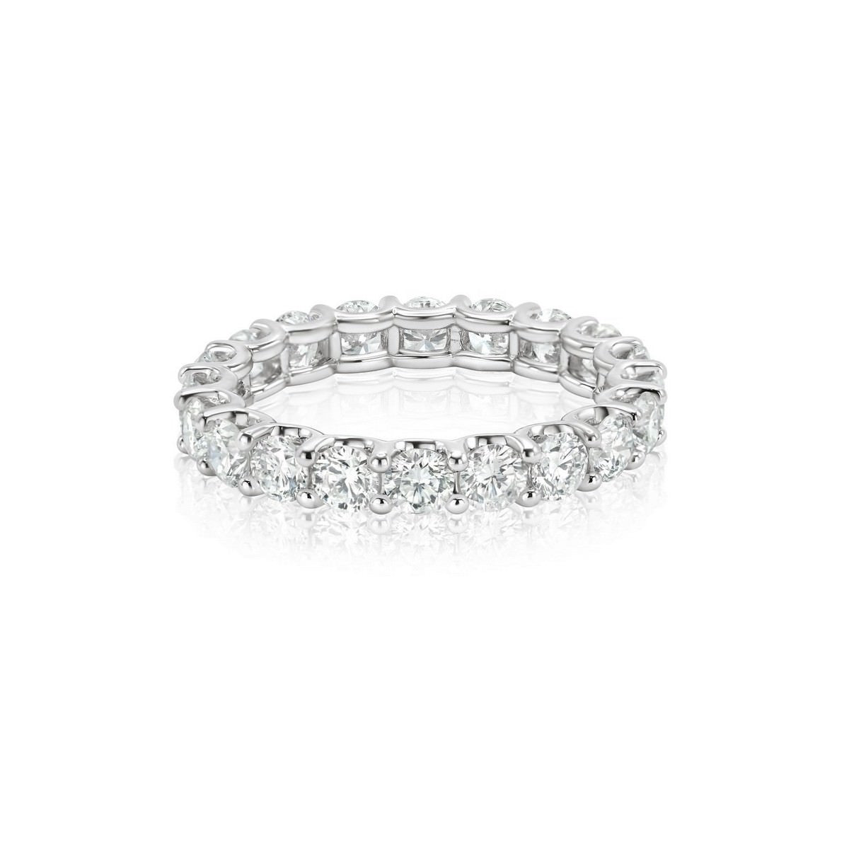 Solid Gold Lab-Created Diamond Eternity Band