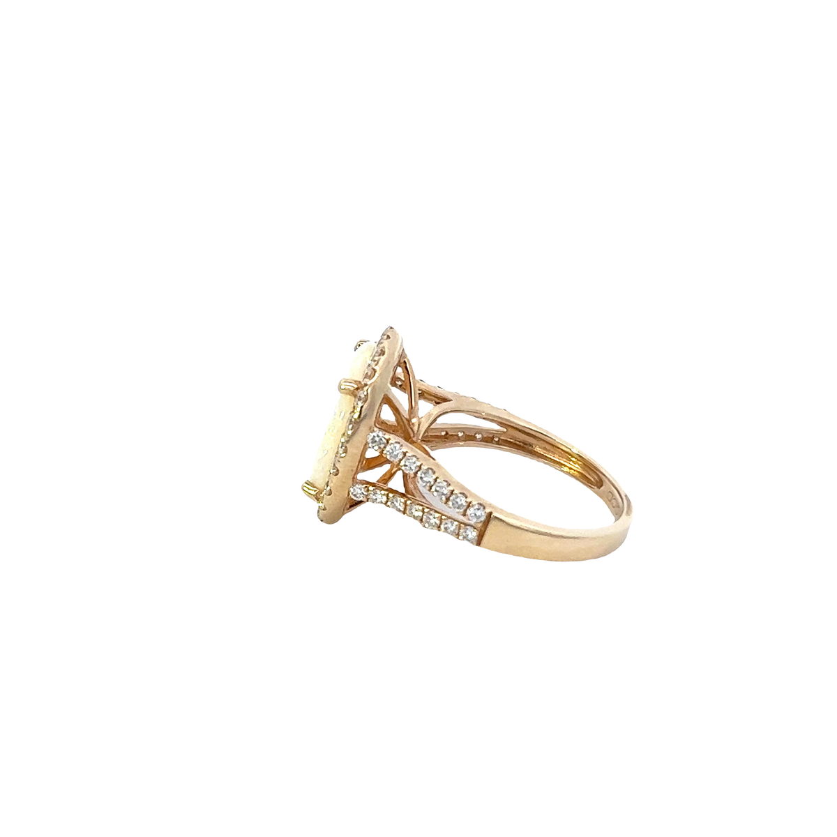 18K Solid Gold 4.16 CT Lab Grown Diamond Ring