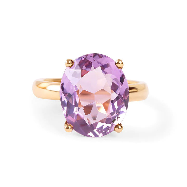 Solid Gold Amethyst Ring (05FF3C)