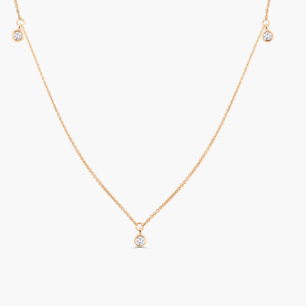 5 Moissanite Dangle Necklace, photo 7