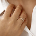Solid Gold 3MM Dome Burnish Setting Women's Wedding Ring