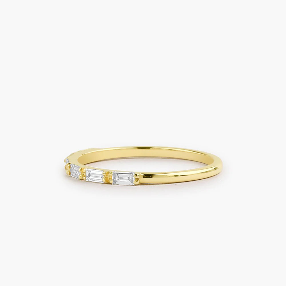 Baguette Moissanite Wedding Ring, photo 6