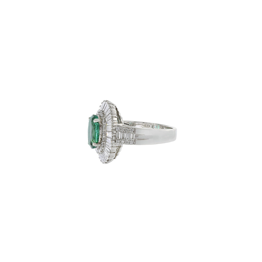 18K Solid Gold 1.86 CT Oval Lab Grown Diamond Ring
