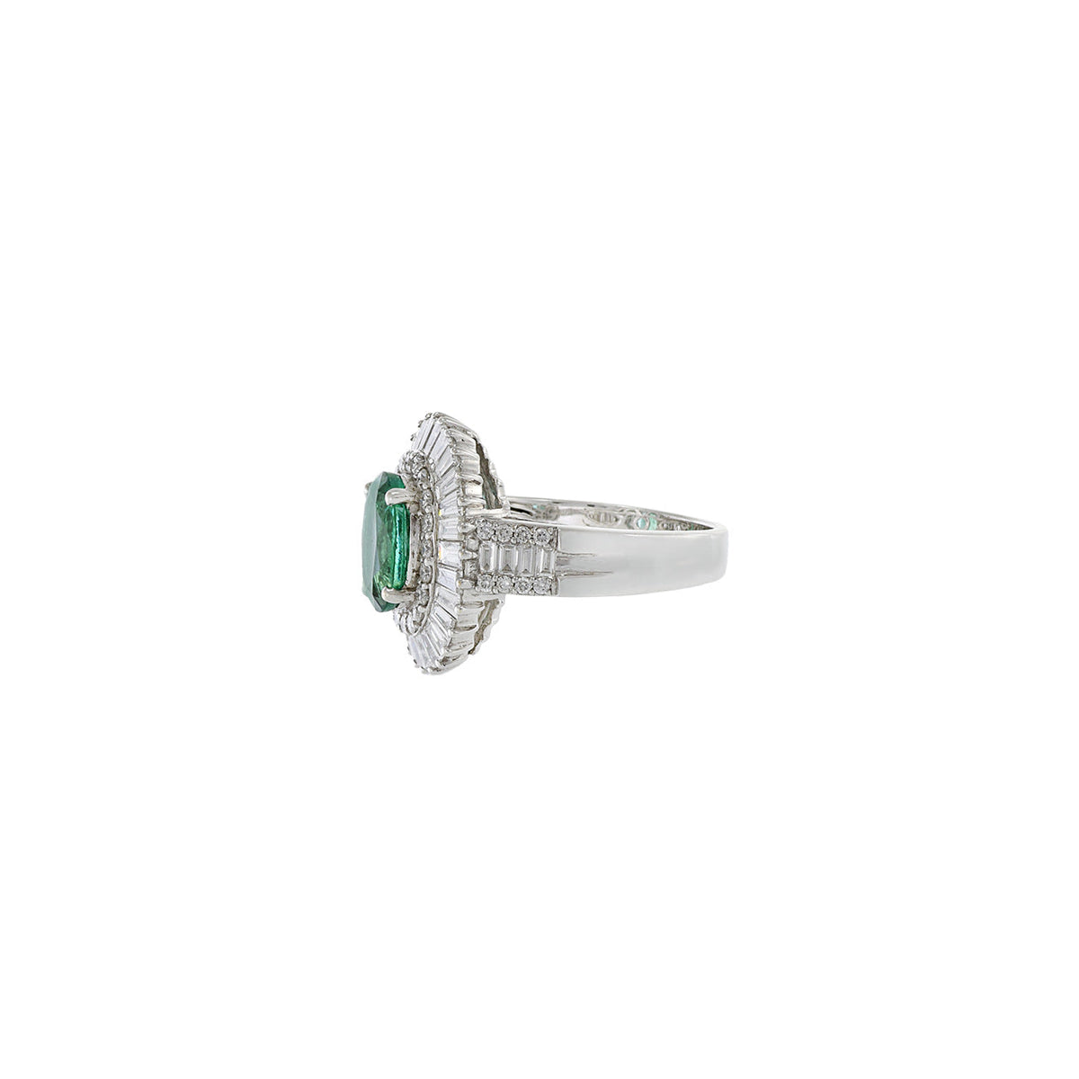 18K Solid Gold 1.86 CT Oval Lab Grown Diamond Ring
