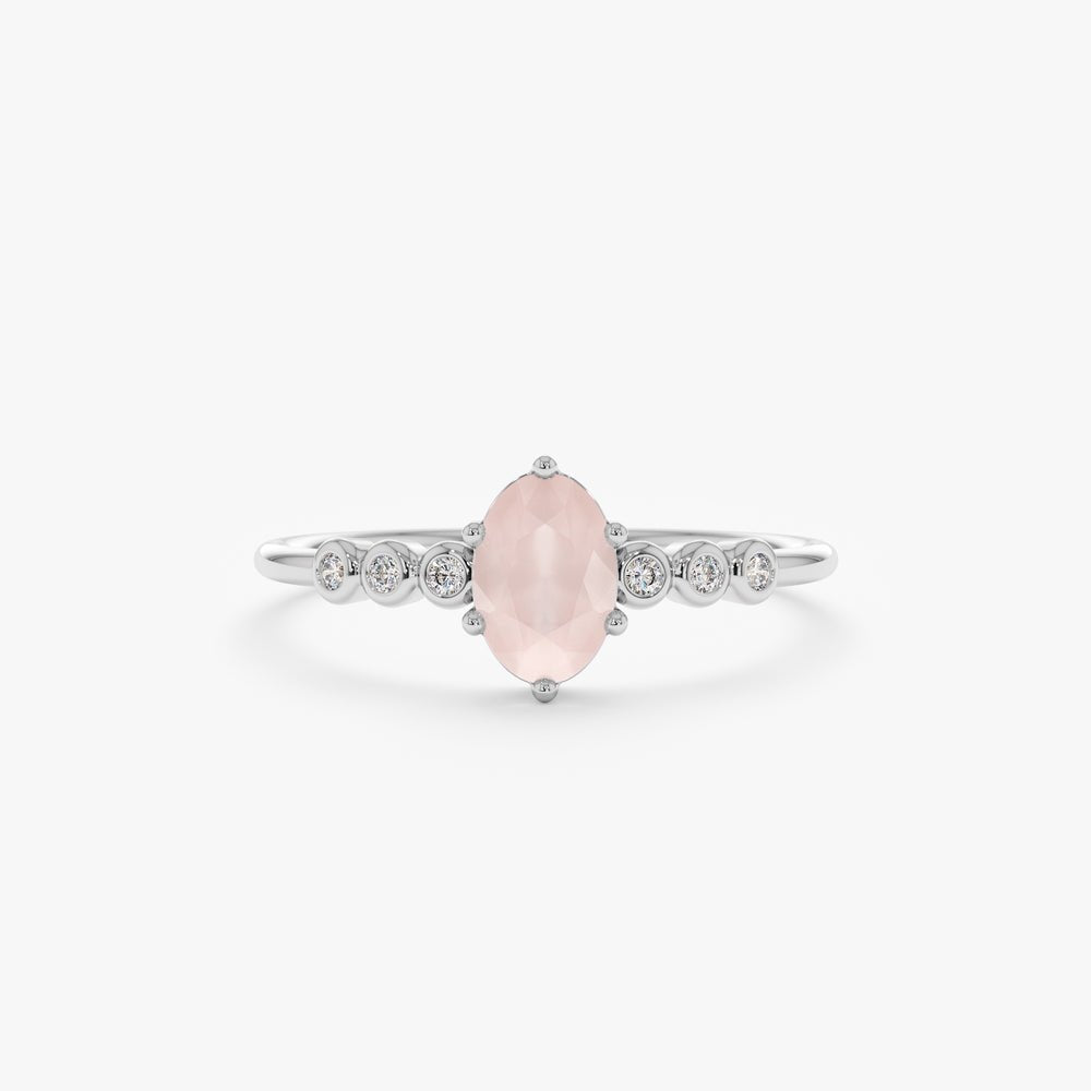Solid Gold Diamond Engagement Ring (08449C)