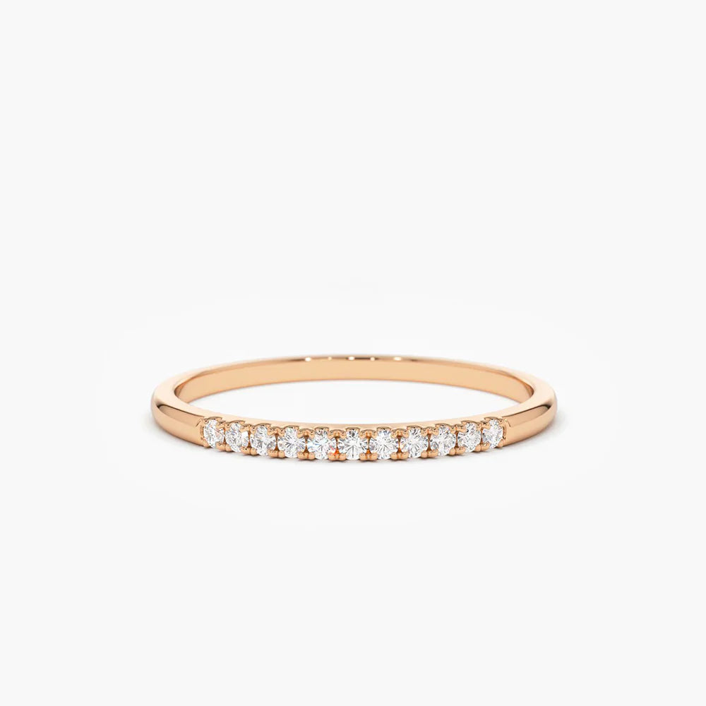 11 Stone Moissanite Wedding Band, photo 3