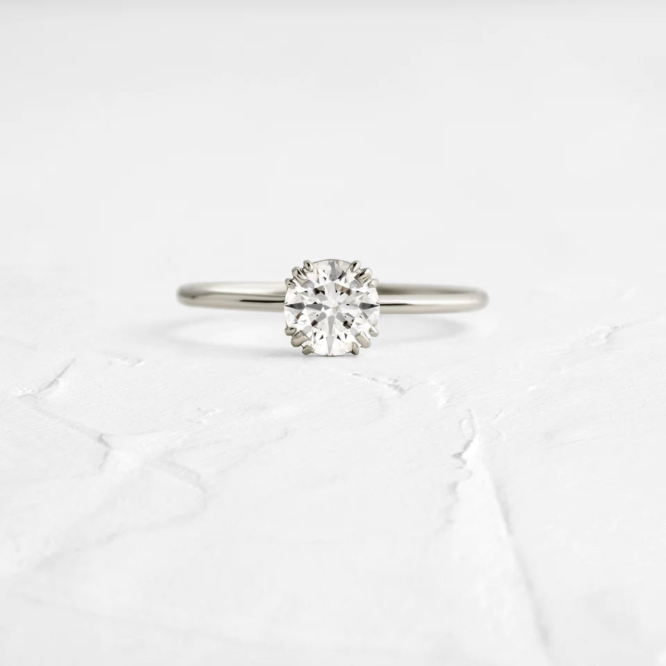 14K Solid Gold 0.7 CT Lab Grown Diamond Ring