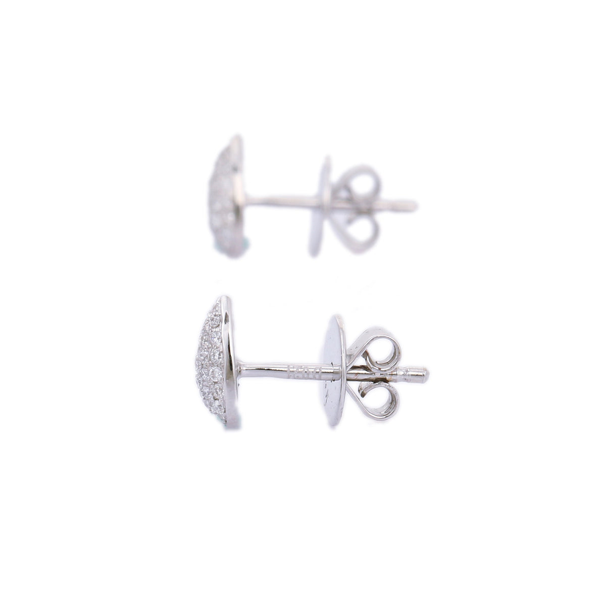 Solid Gold Tiny Diamond Studs (540864)