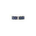 Solid Gold Sapphire And Diamond Ring (F9145B)