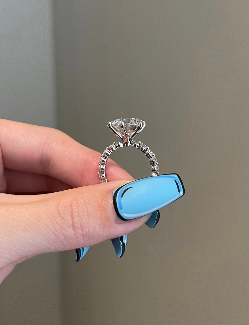 5 Carat Moissanite Engagement Ring, photo 7