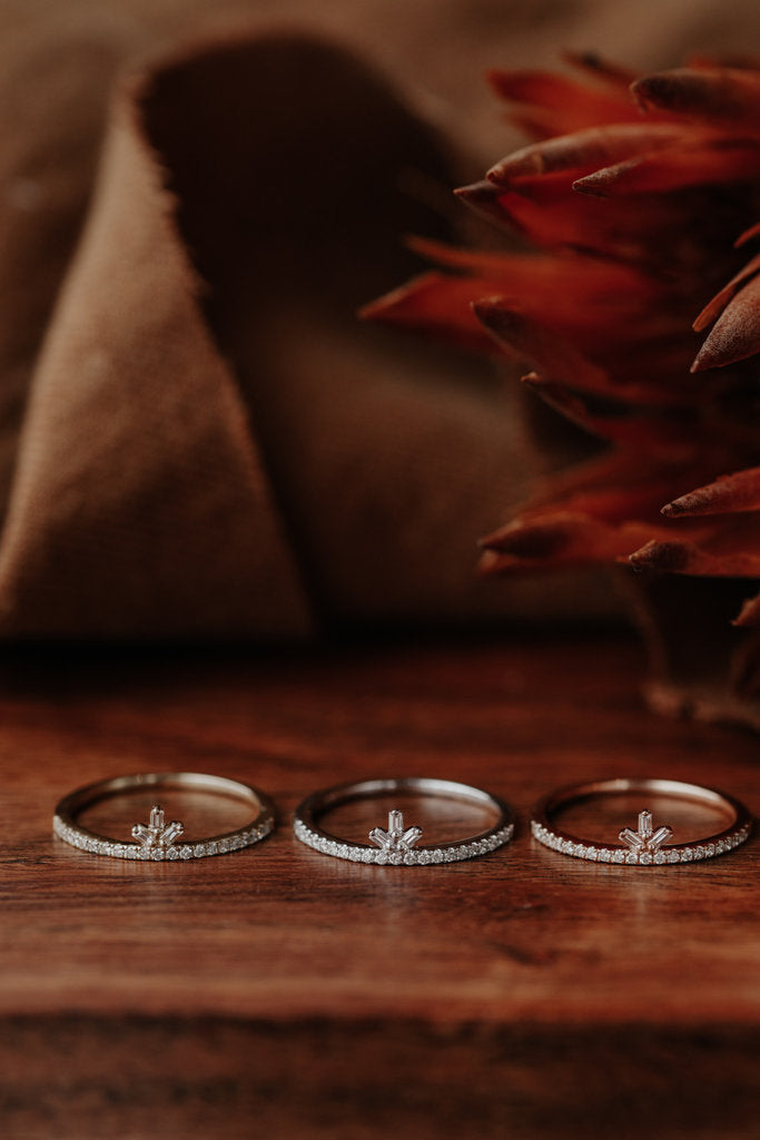 Solid Gold & Diamond Minimal Band