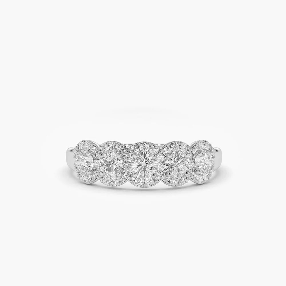14K Solid Gold 0.52 CT Lab Grown Diamond Ring