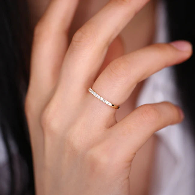 11 Stone Moissanite Wedding Band 3ct, photo 2