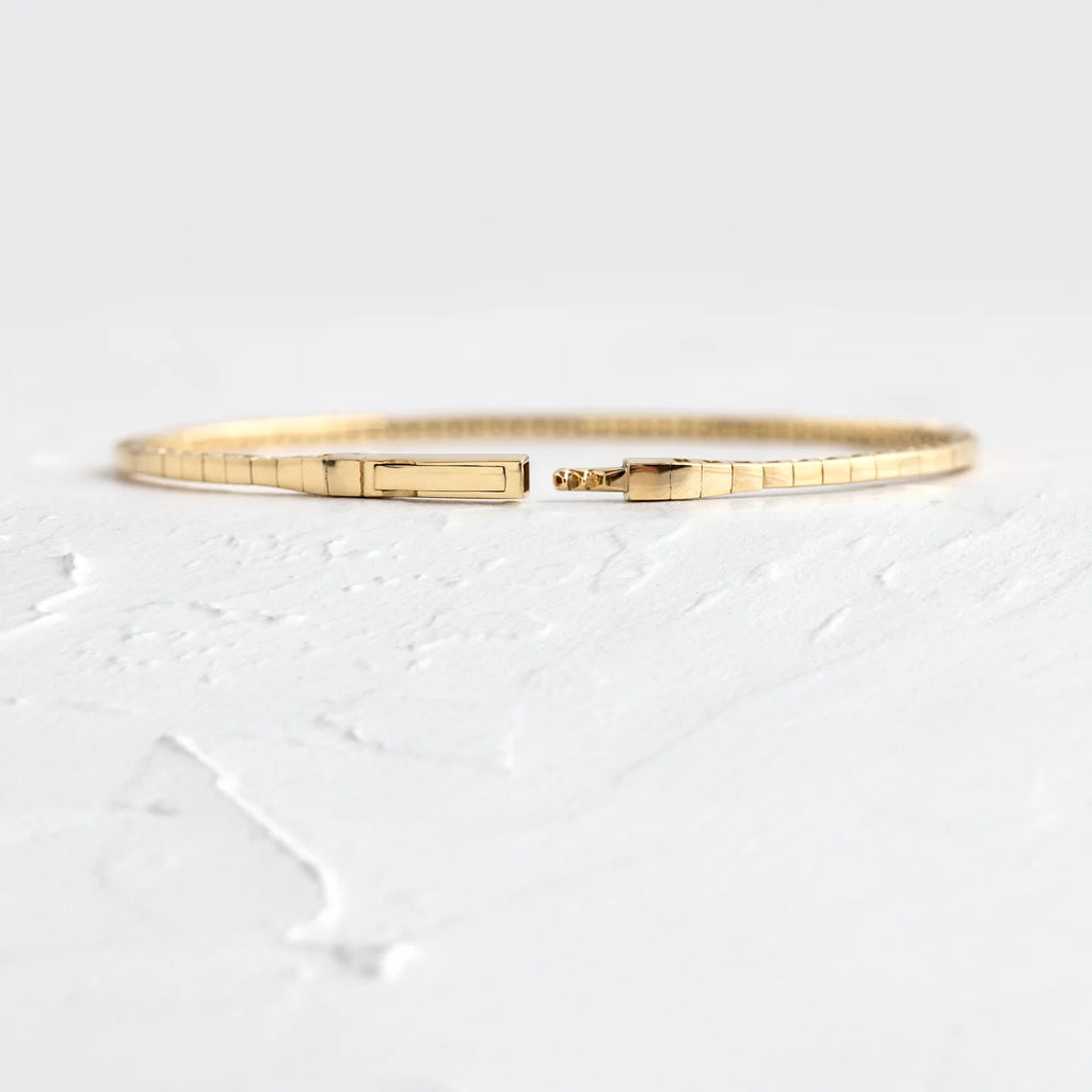 Solid Gold Diamond Wisp Bracelet