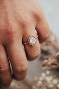 Solid Gold 1 ct Round lab-Grown Diamond Ring