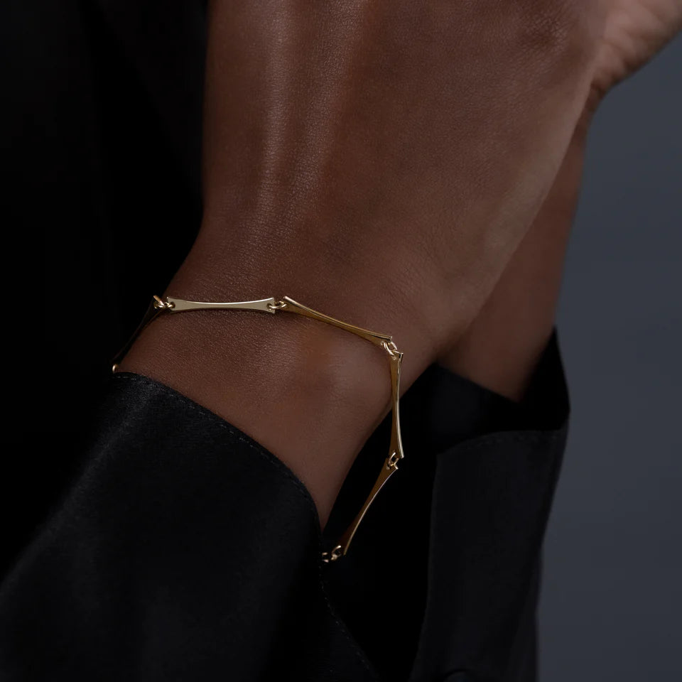Solid Gold Astride Bracelet