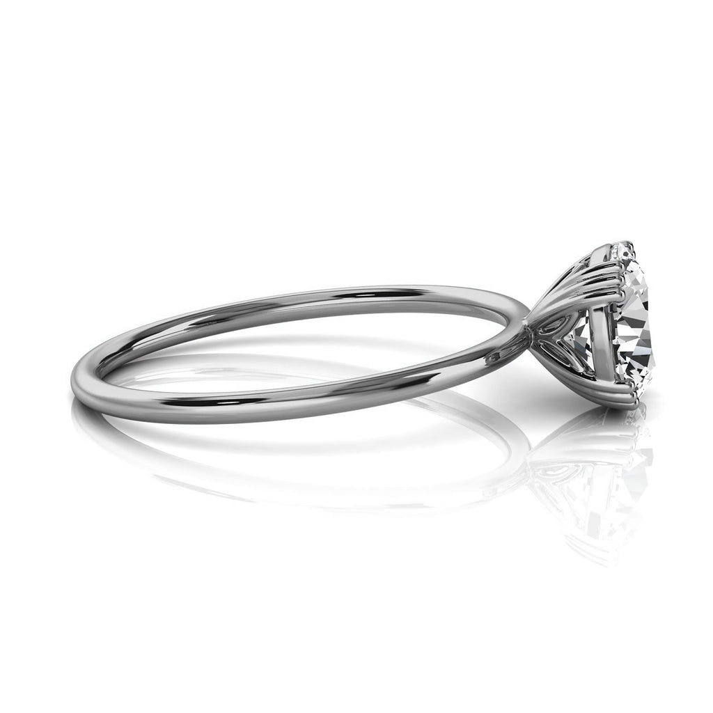 Solid Gold Solitaire 2ct Engagement Ring