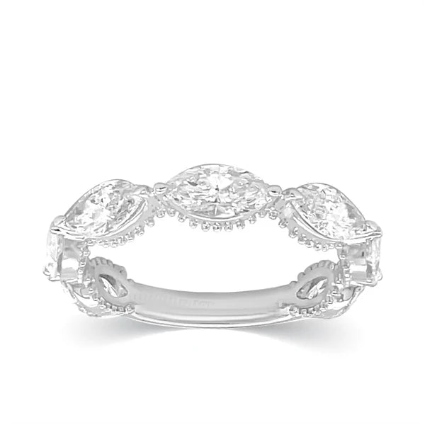 Solid Gold Lab Grown Diamond Eye Ring