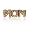 Solid Gold Diamond Mom Ring