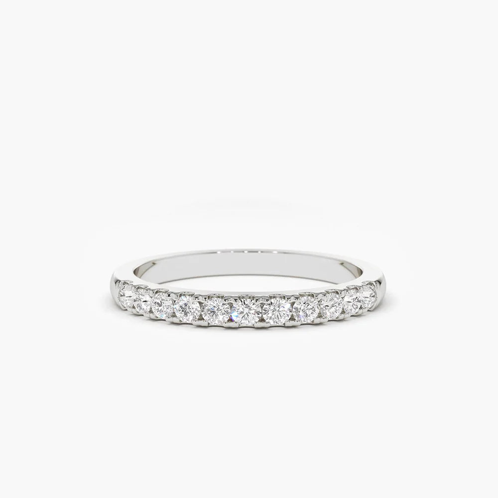 11 Stone Moissanite Wedding Band 3ct, photo 3