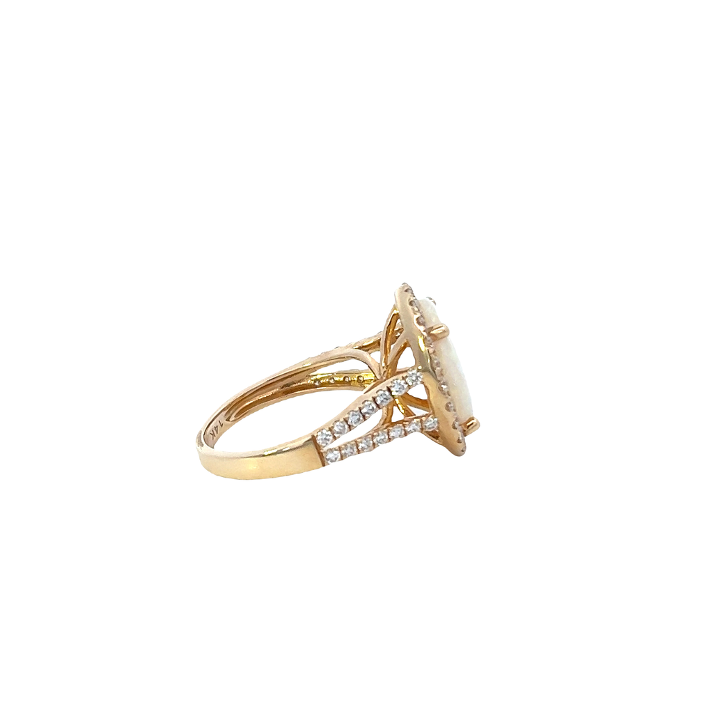 18K Solid Gold 4.16 CT Lab Grown Diamond Ring