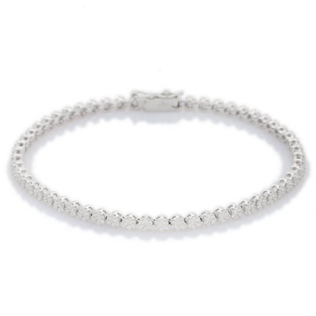 18K Solid Gold Diamond Bracelet - Style A
