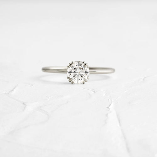 Solid Gold 0.71ct. Round Cut Lab-Grown Diamond