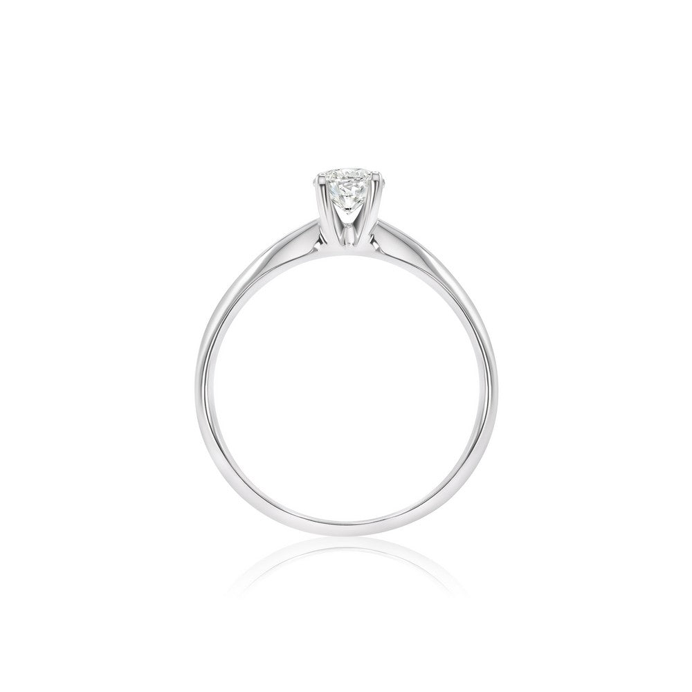18K Solid Gold 1.00 CT Lab Grown Diamond Ring