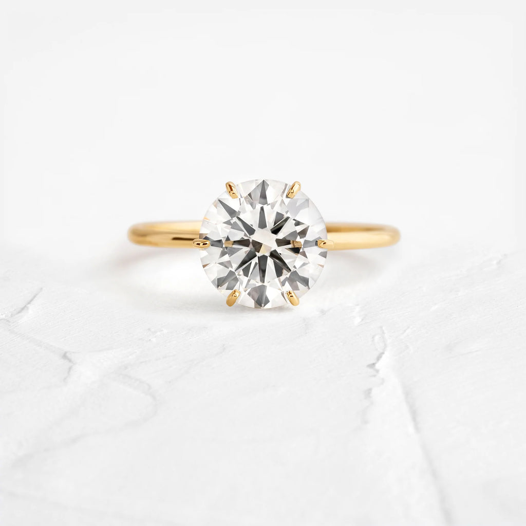 2ct Round Cut Moissanite Engagement Ring, photo 1