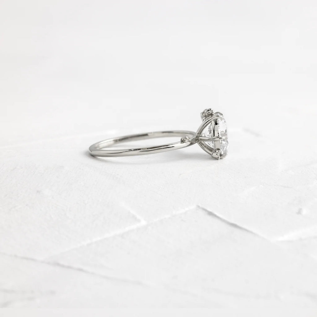 Solid Gold 1.5 CT Lab-Grown Diamond Ring