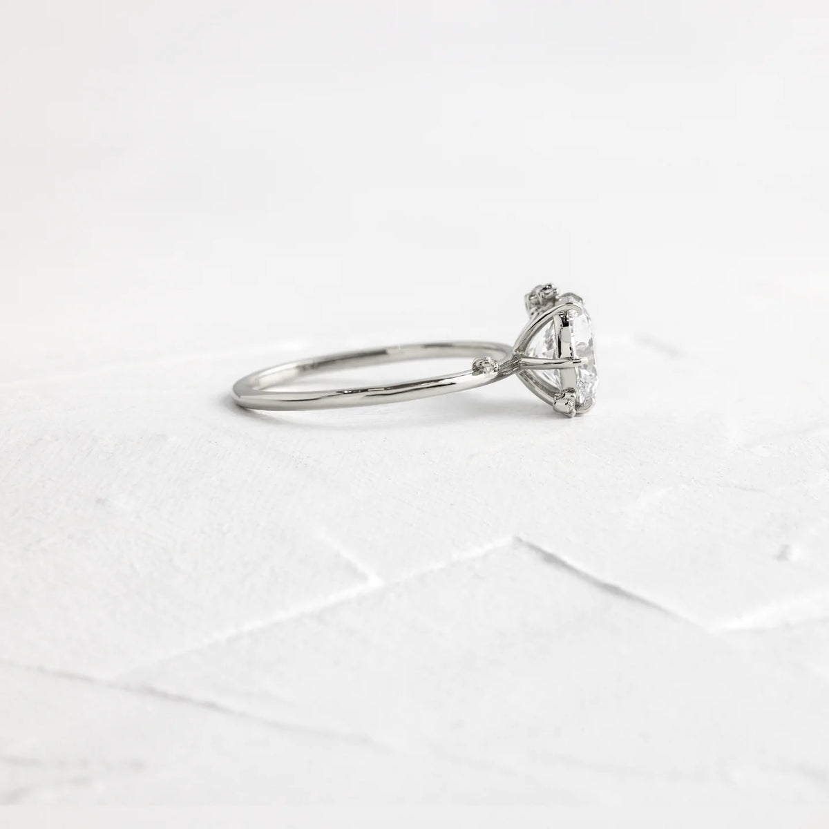 Solid Gold 1.5 CT Lab-Grown Diamond Ring