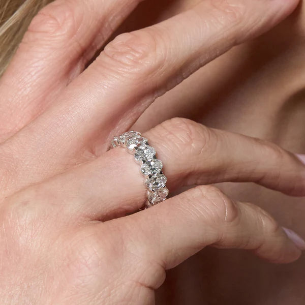 18K Solid Gold 7.95 CT Lab Grown Diamond Ring