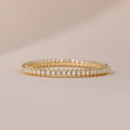 Solid Gold Diamond Spike Tennis Bracelet
