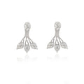 Solid Gold Natural Diamond Ear Jacket Earrings