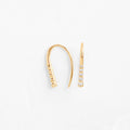 Solid Gold Inline Threader with Diamonds