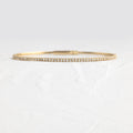 Solid Gold Diamond Wisp Bracelet