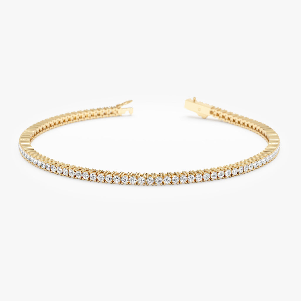 Solid Gold Diamond Eternity Bracelet