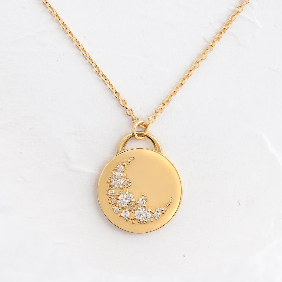 Solid Gold Skyward Necklace