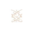 Solid Gold And Diamond Criss-Cross Ring