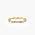 Solid Gold Prong Setting Diamond Eternity Ring