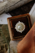 Solid Gold Rustic Diamond Ring (34368D)