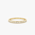 Solid Gold Diamond Channel Set Ring (E5B99C)